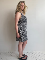 Vintage - Zebra Halter Dress (L/XL)