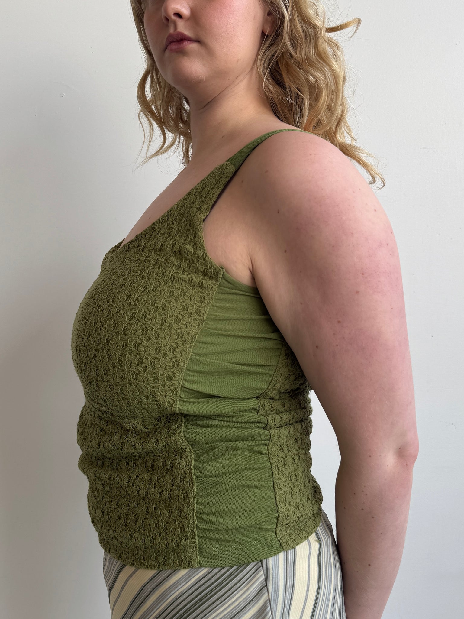 Vintage - Green Lace Tank (XL)