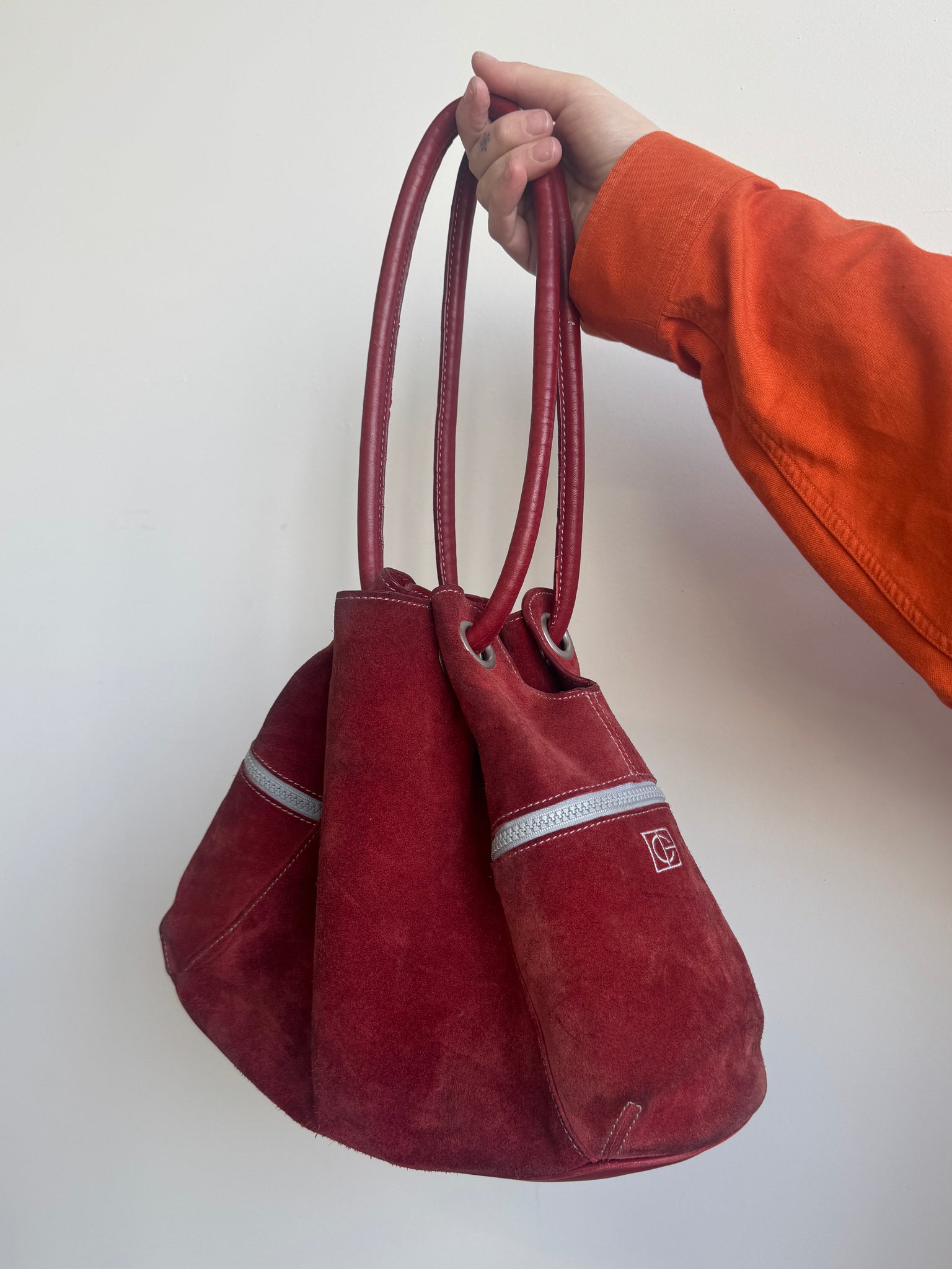 Vintage - Red Suede Bag