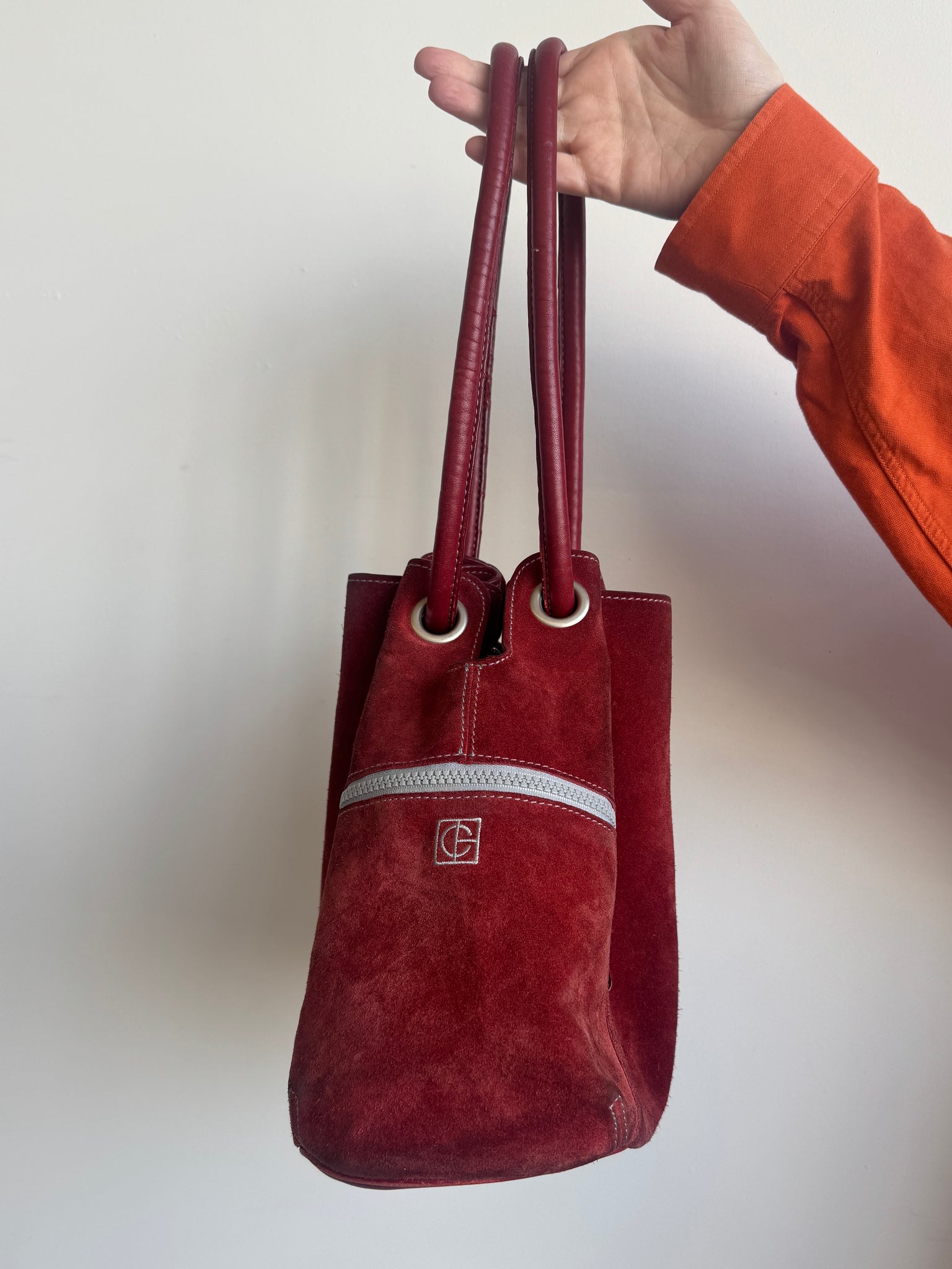 Vintage - Red Suede Bag