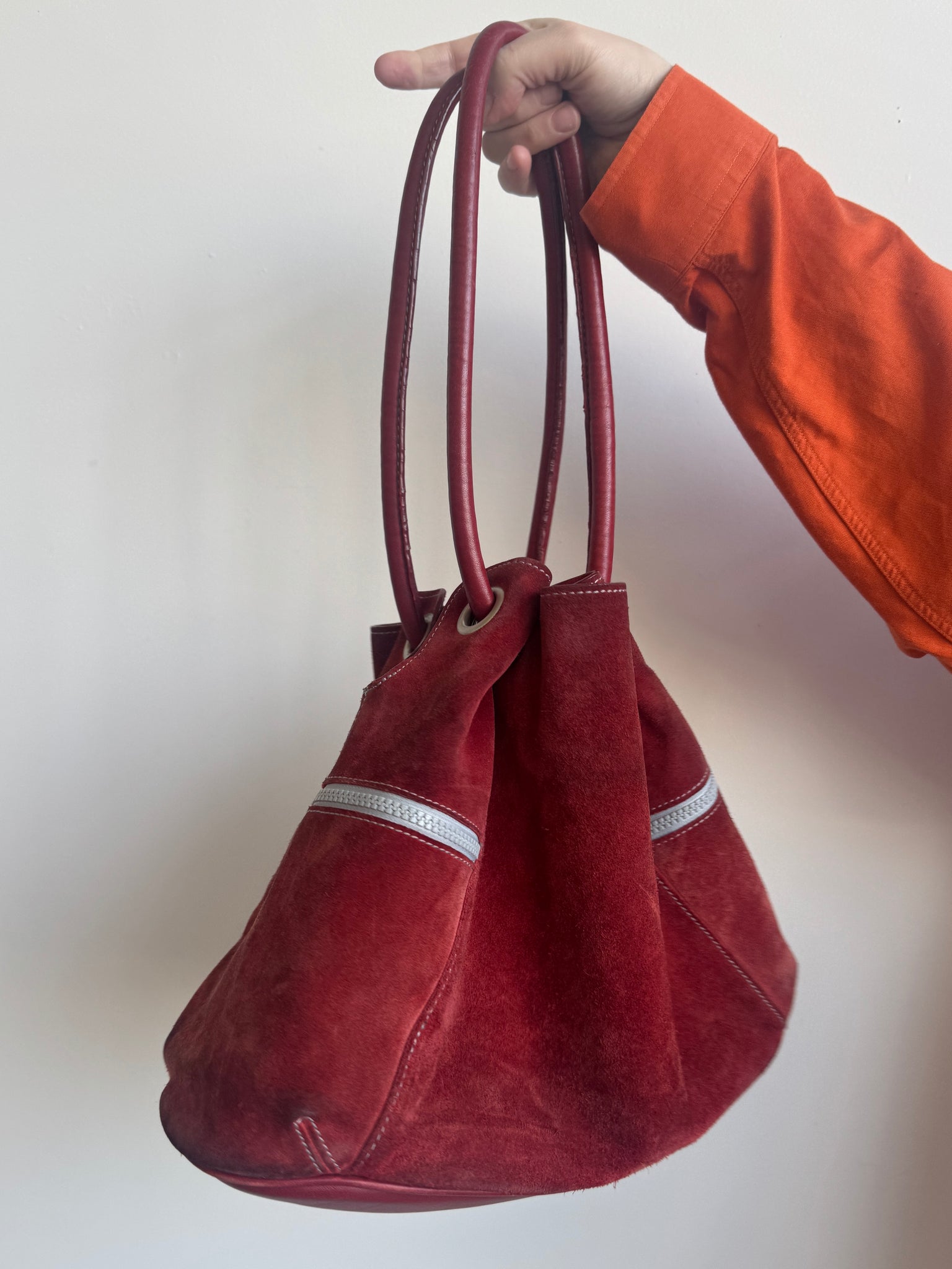 Vintage - Red Suede Bag