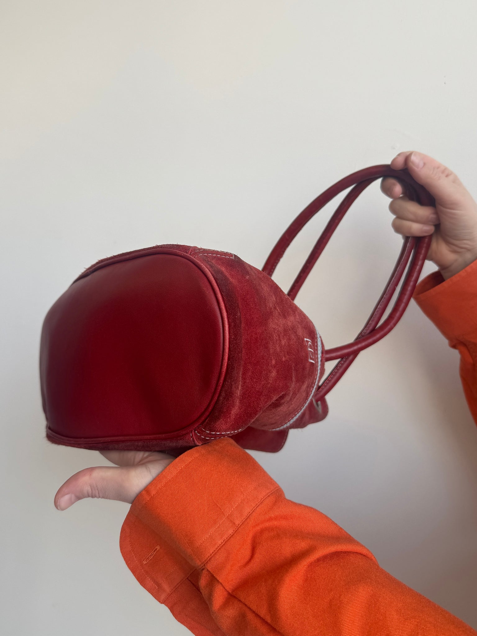 Vintage - Red Suede Bag