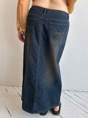 Vintage - Denim Maxi Skirt (XL)