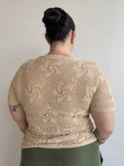 Vintage - Star Flower Crochet Top (1X)