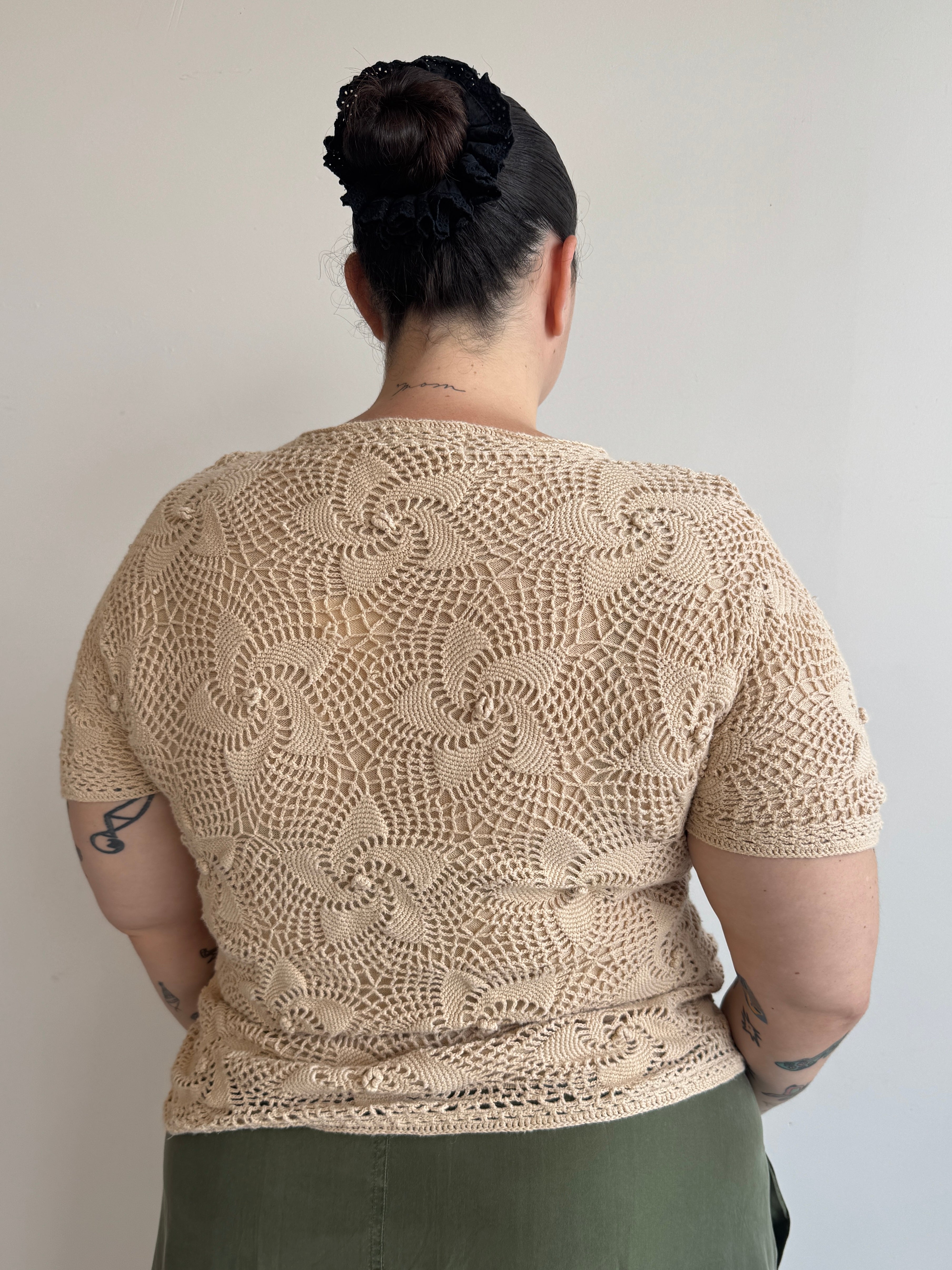 Vintage - Star Flower Crochet Top (1X)