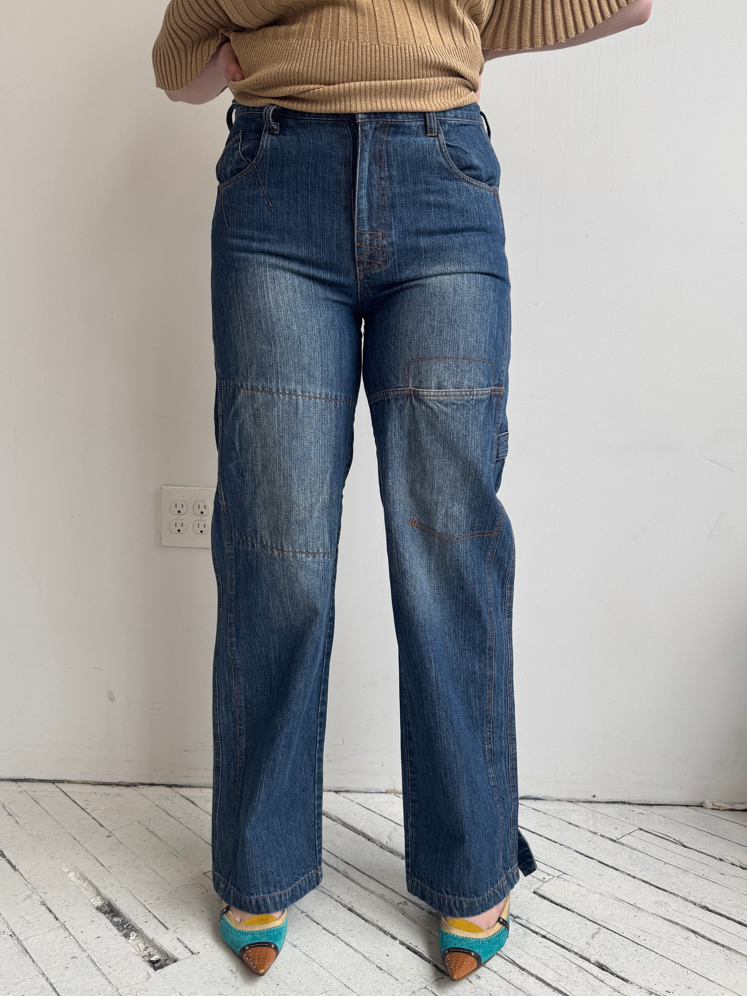 Vintage - Denim Stitch Pants (L/XL)