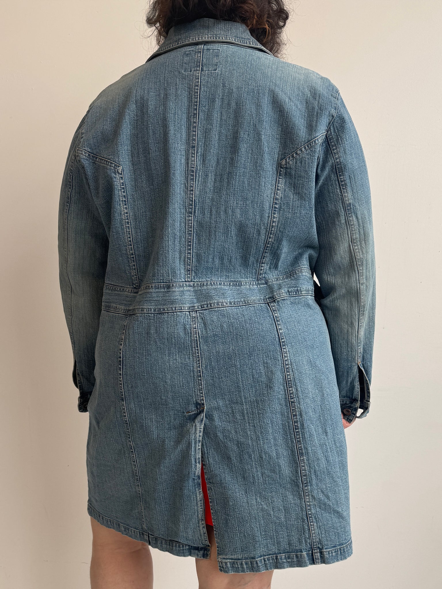 Vintage - Long Denim Jacket (3X)