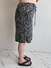 Vintage - Silk Zebra Skirt (L/XL)