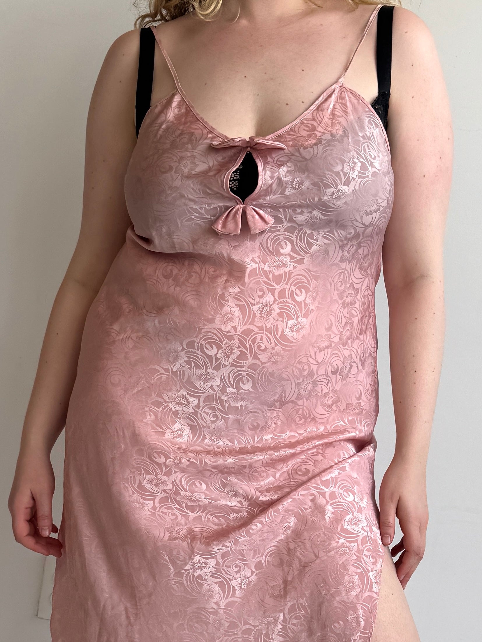 Vintage - Pink Slip Dress (L/XL)