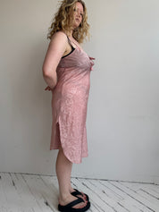 Vintage - Pink Slip Dress (L/XL)