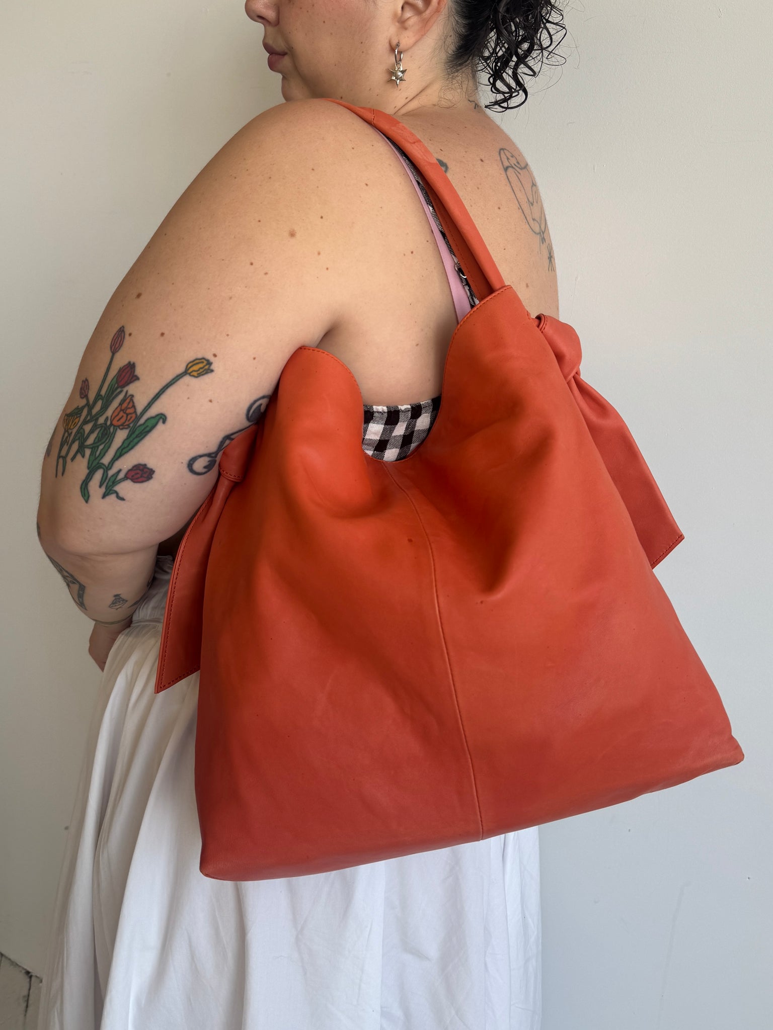 Vintage - Orange Leather Bag