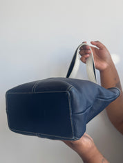 Vintage - Navy & White Coach Bag