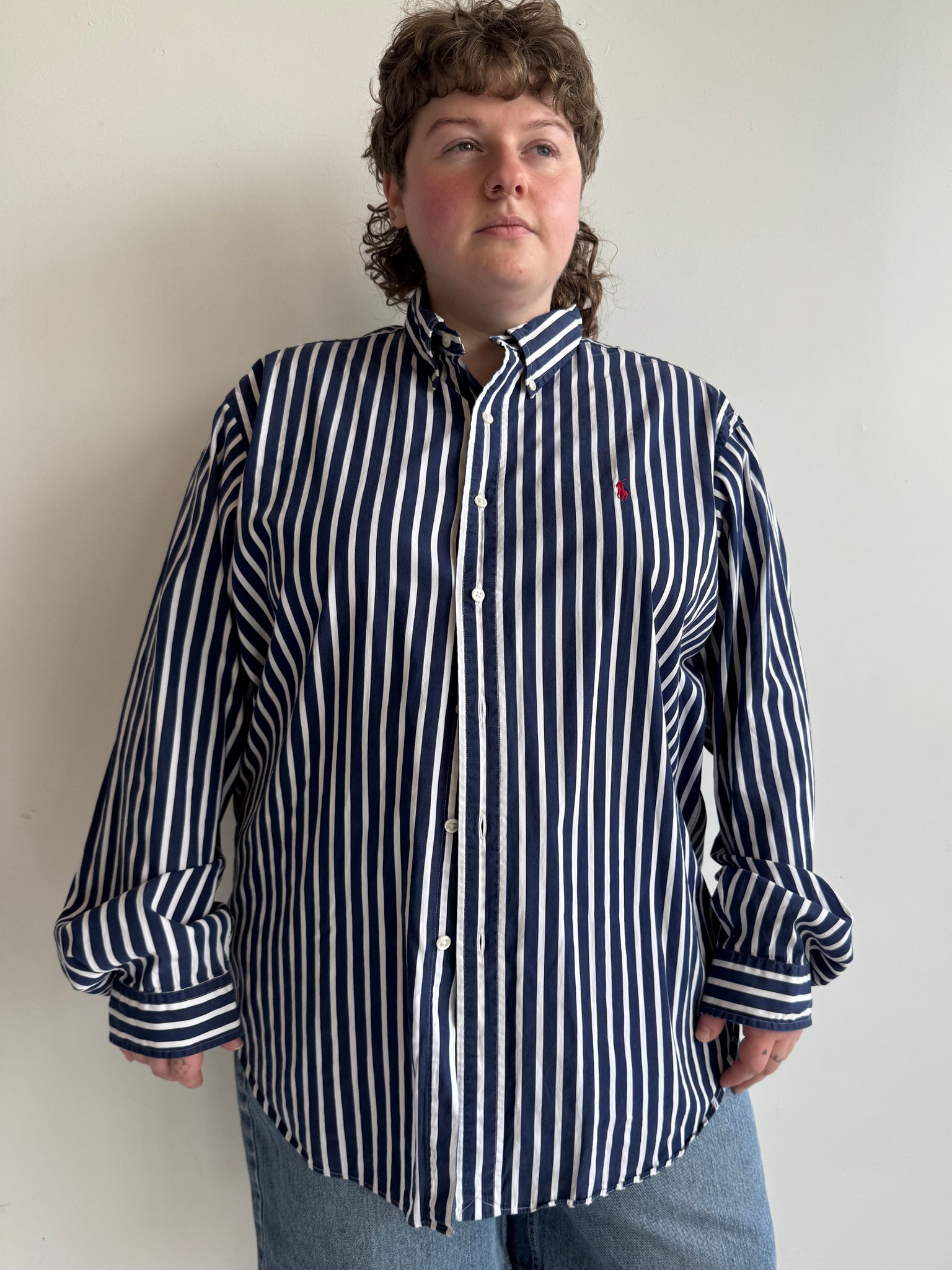 Vintage - Striped Ralph Lauren Shirt (1X)