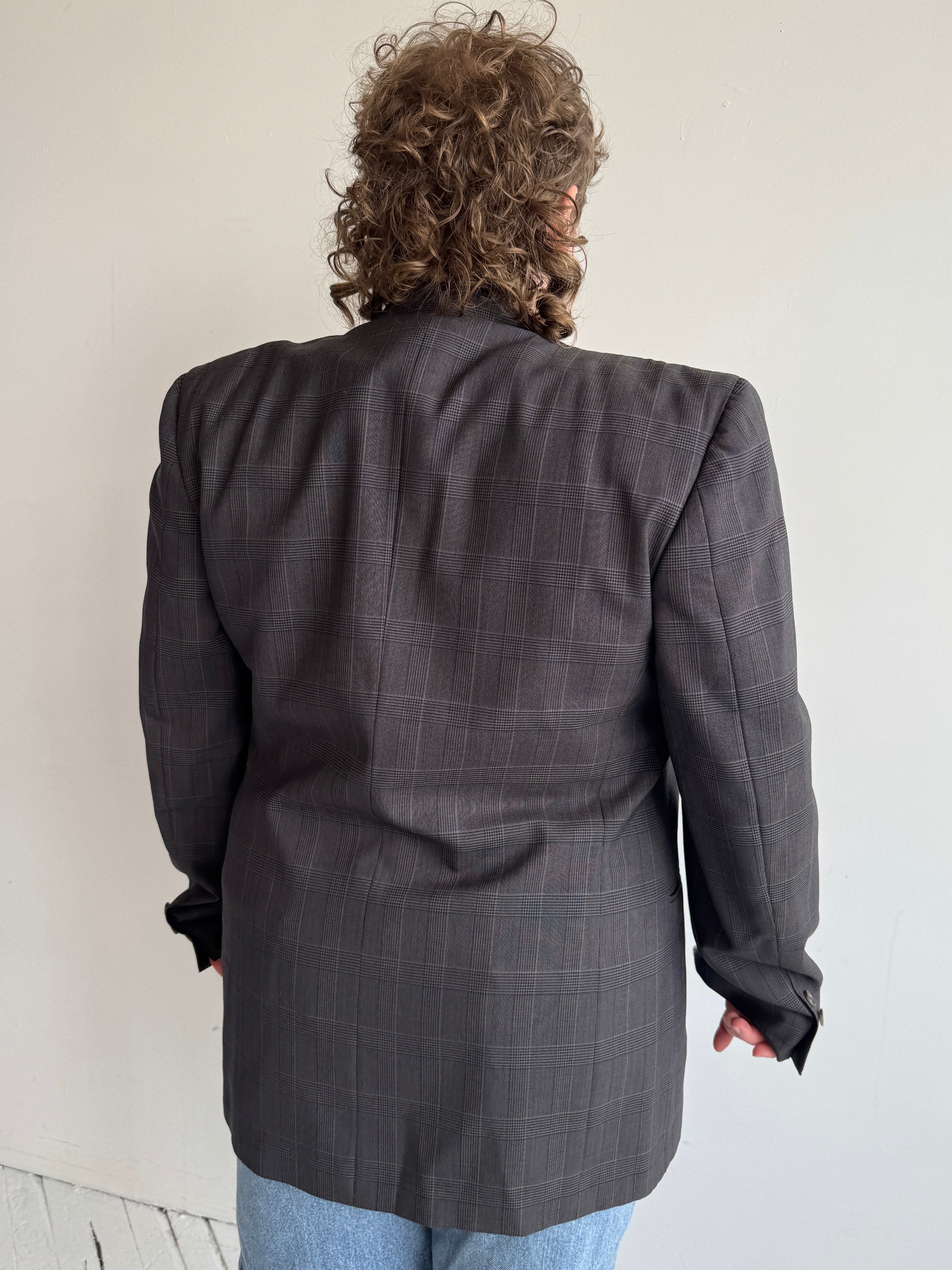 Shop Journal - Grey Pierced Blazer (L)
