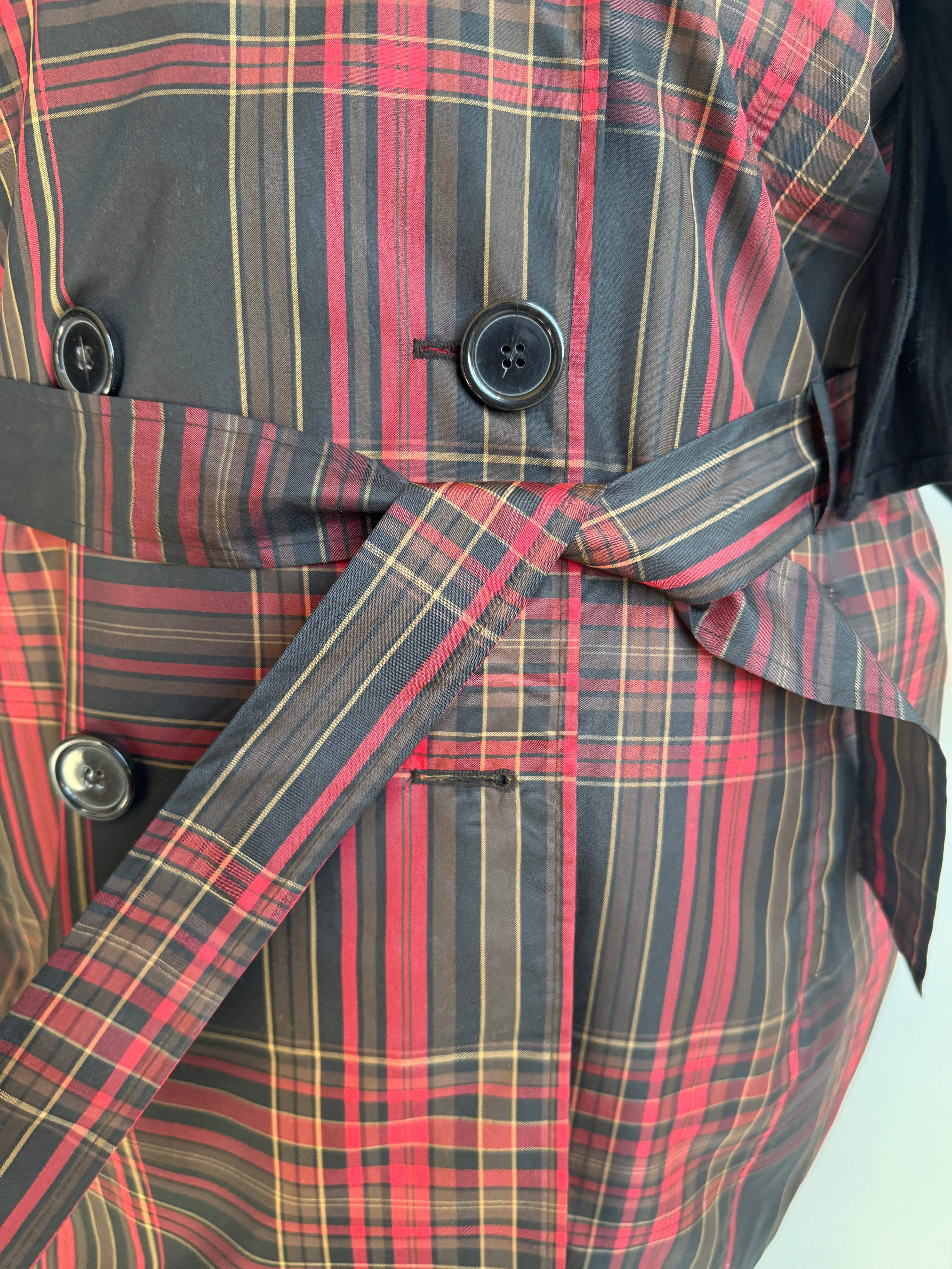 Vintage - Plaid Raincoat Trench (3X)