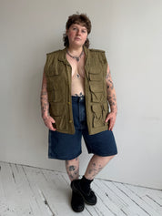 Vintage - Cotton Fisherman Vest (1X)