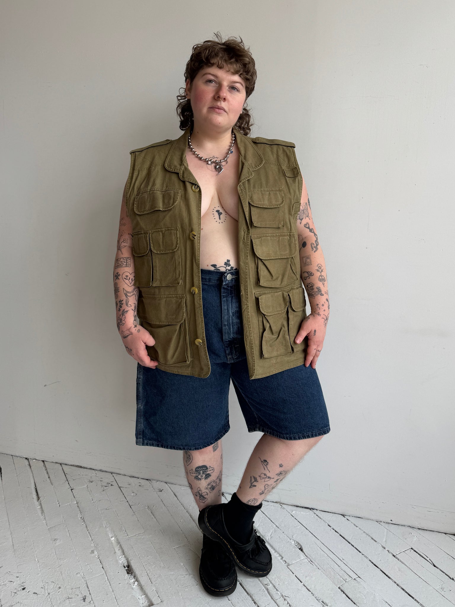 Vintage - Cotton Fisherman Vest (1X)