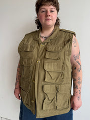 Vintage - Cotton Fisherman Vest (1X)