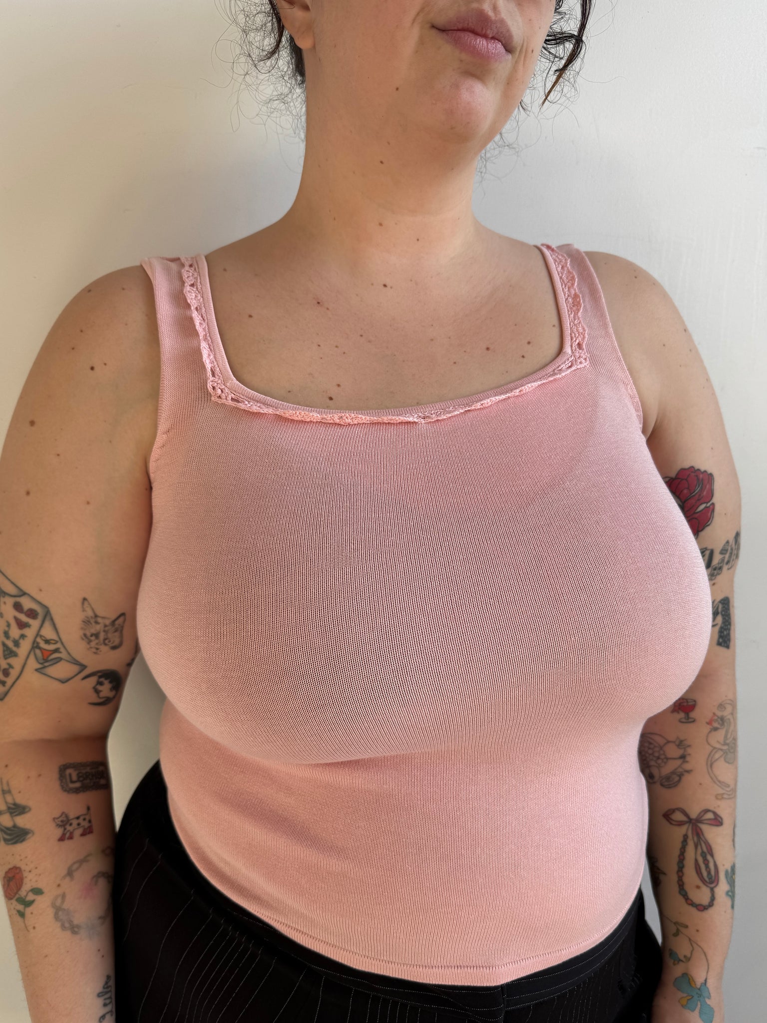 Vintage - Pink Knit Tank (L/XL)