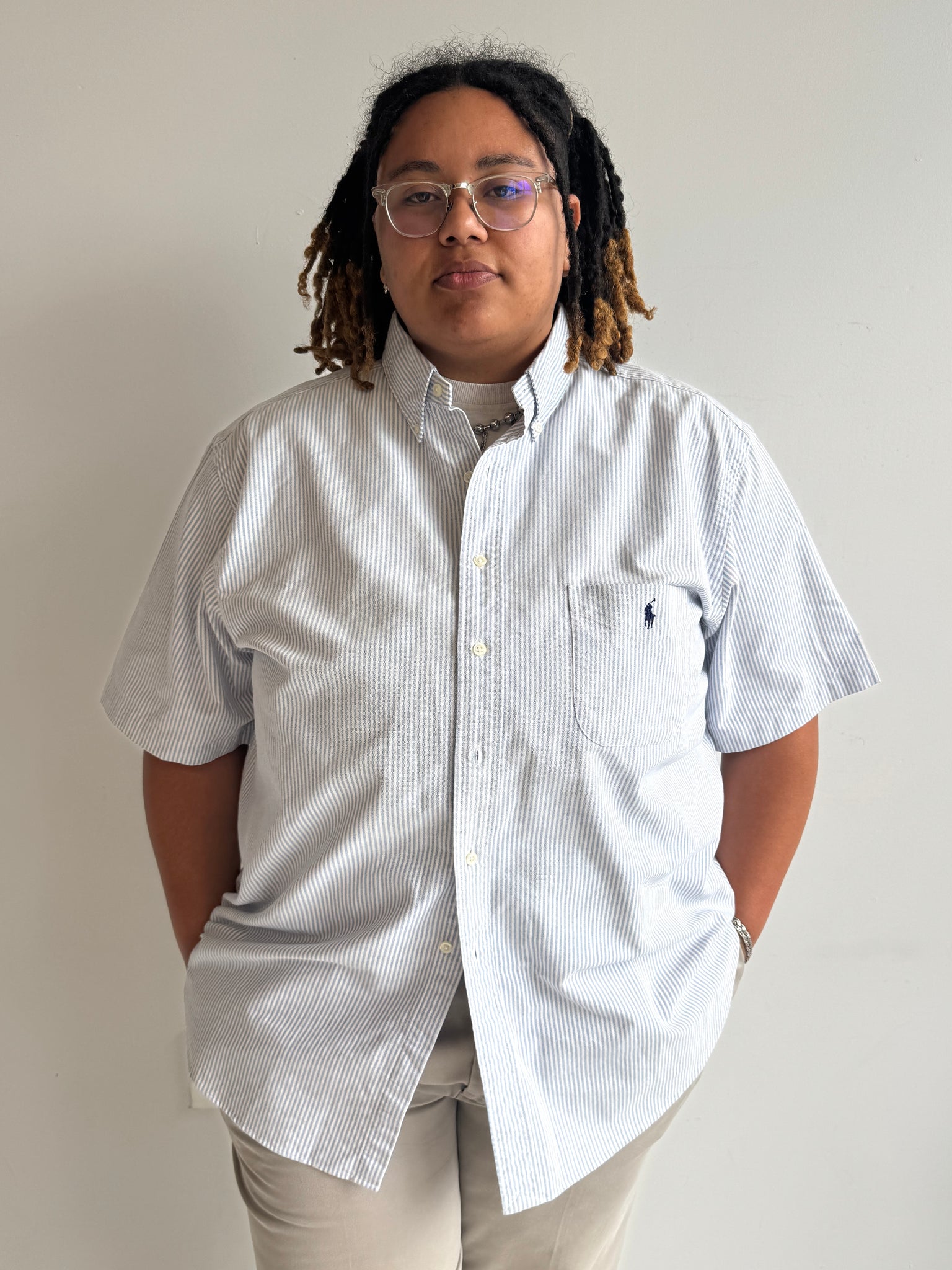 Vintage - Baby Blue Ralph Lauren Shirt (2X)