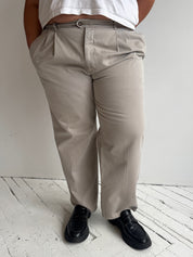 Vintage - Khaki Cotton Trousers (2X)