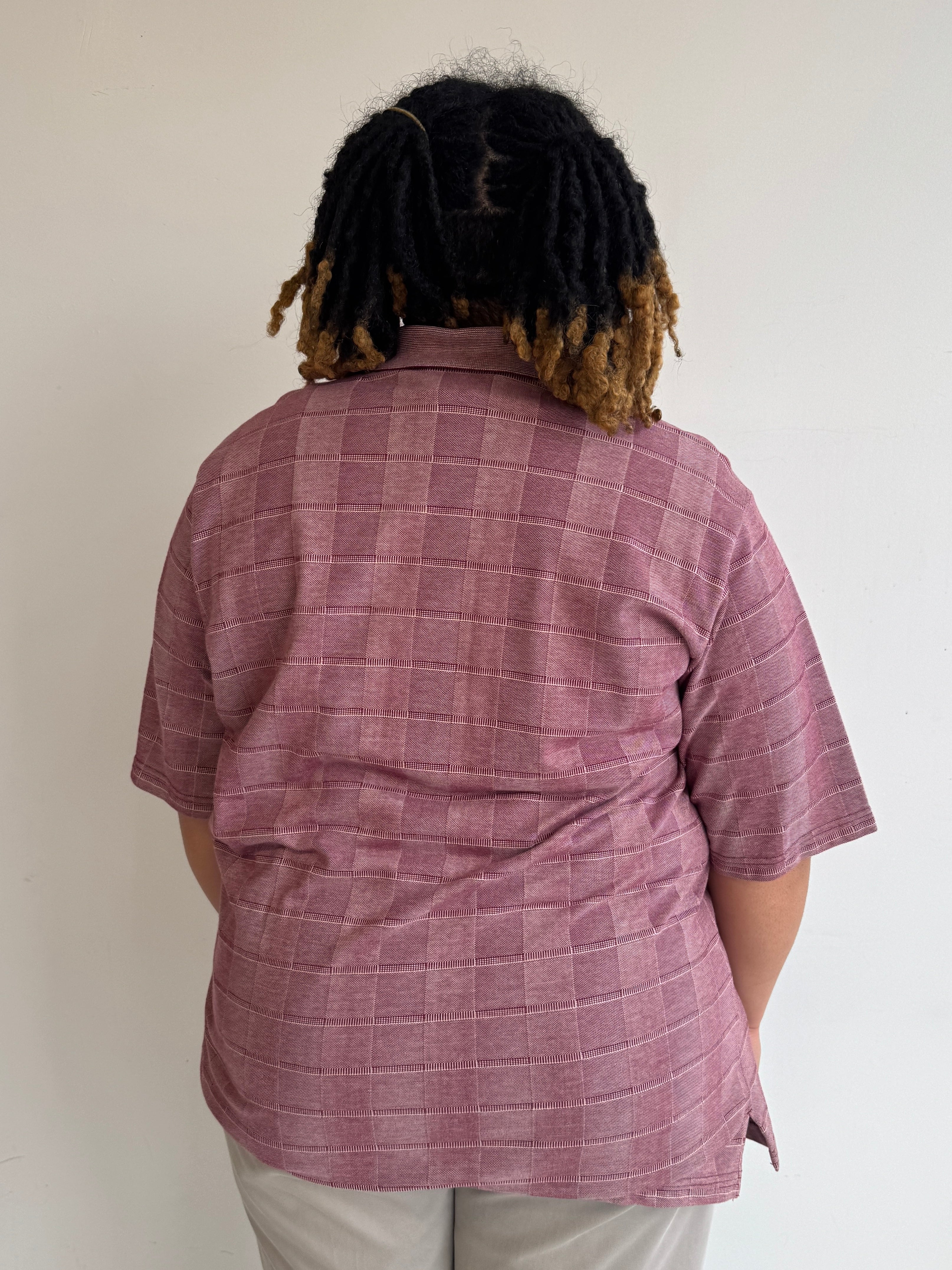 Vintage - Red Check Polo (2X/3X)