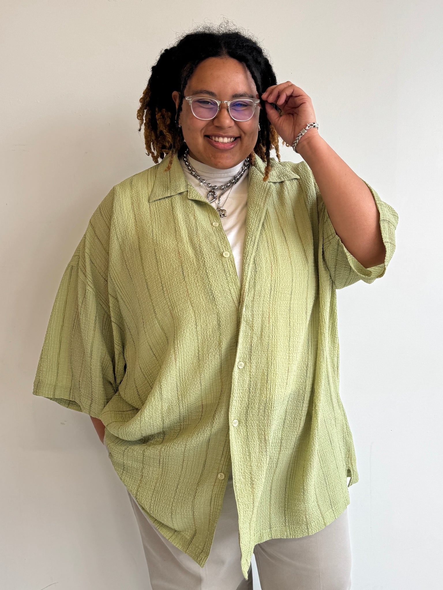 Vintage - Green Short Sleeve Shirt (5X)