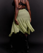 Ester Manas (BRZ EXCLUSIVE) - Pistachio Asymmetrical Skirt (XL-4X)