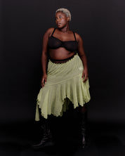 Ester Manas (BRZ EXCLUSIVE) - Pistachio Asymmetrical Skirt (XL-4X)