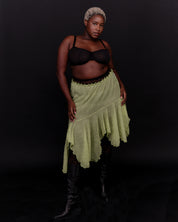Ester Manas (BRZ EXCLUSIVE) - Pistachio Asymmetrical Skirt (XL-4X)