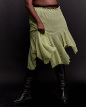 Ester Manas (BRZ EXCLUSIVE) - Pistachio Asymmetrical Skirt (XL-4X)