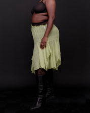 Ester Manas (BRZ EXCLUSIVE) - Pistachio Asymmetrical Skirt (XL-4X)