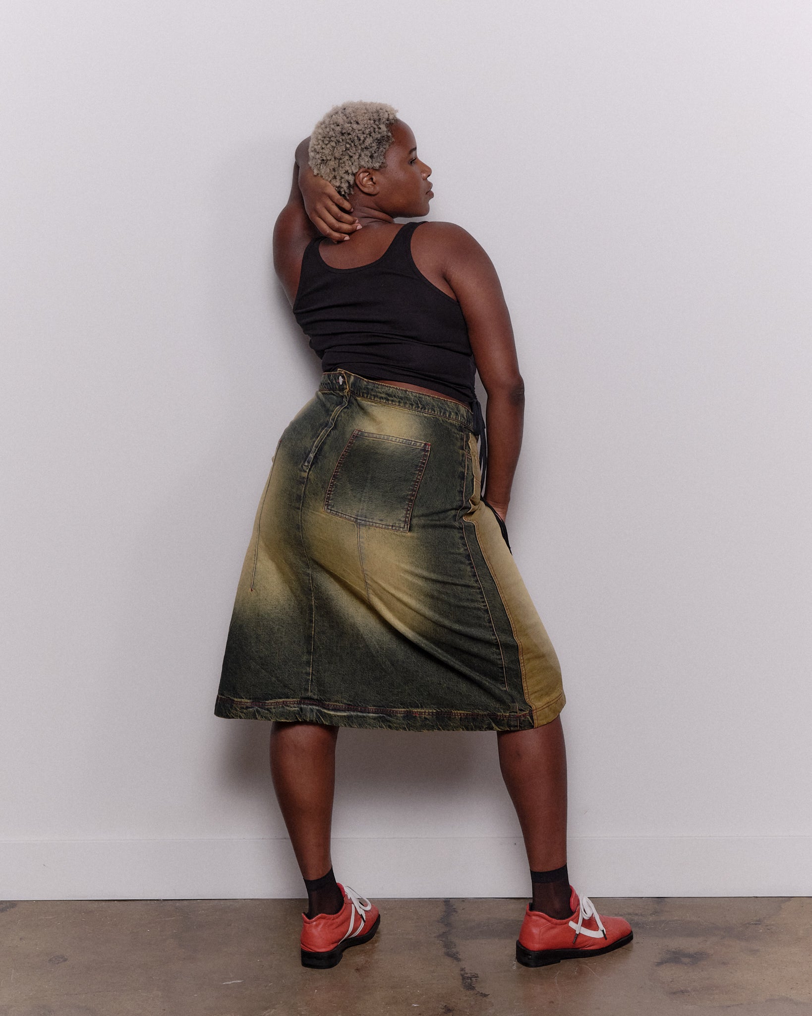 Leblanc Studios - Denim Skirt (Sizes L-3X)