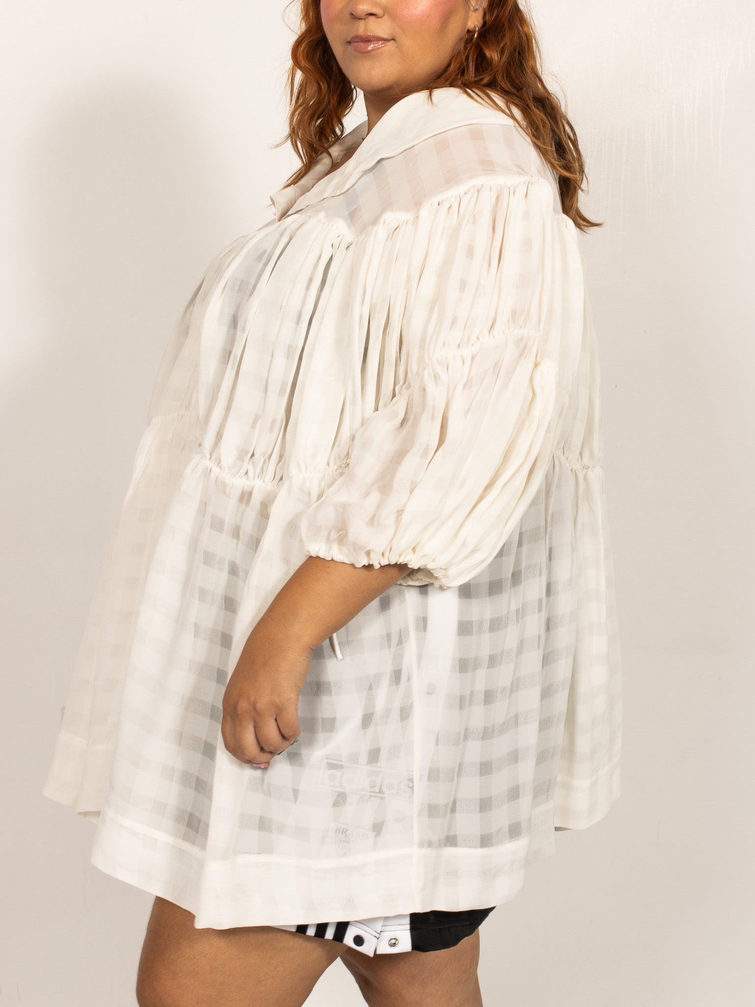 Lizzie Kidd - Broken Doll Dress in White Gingham (1X-4X)