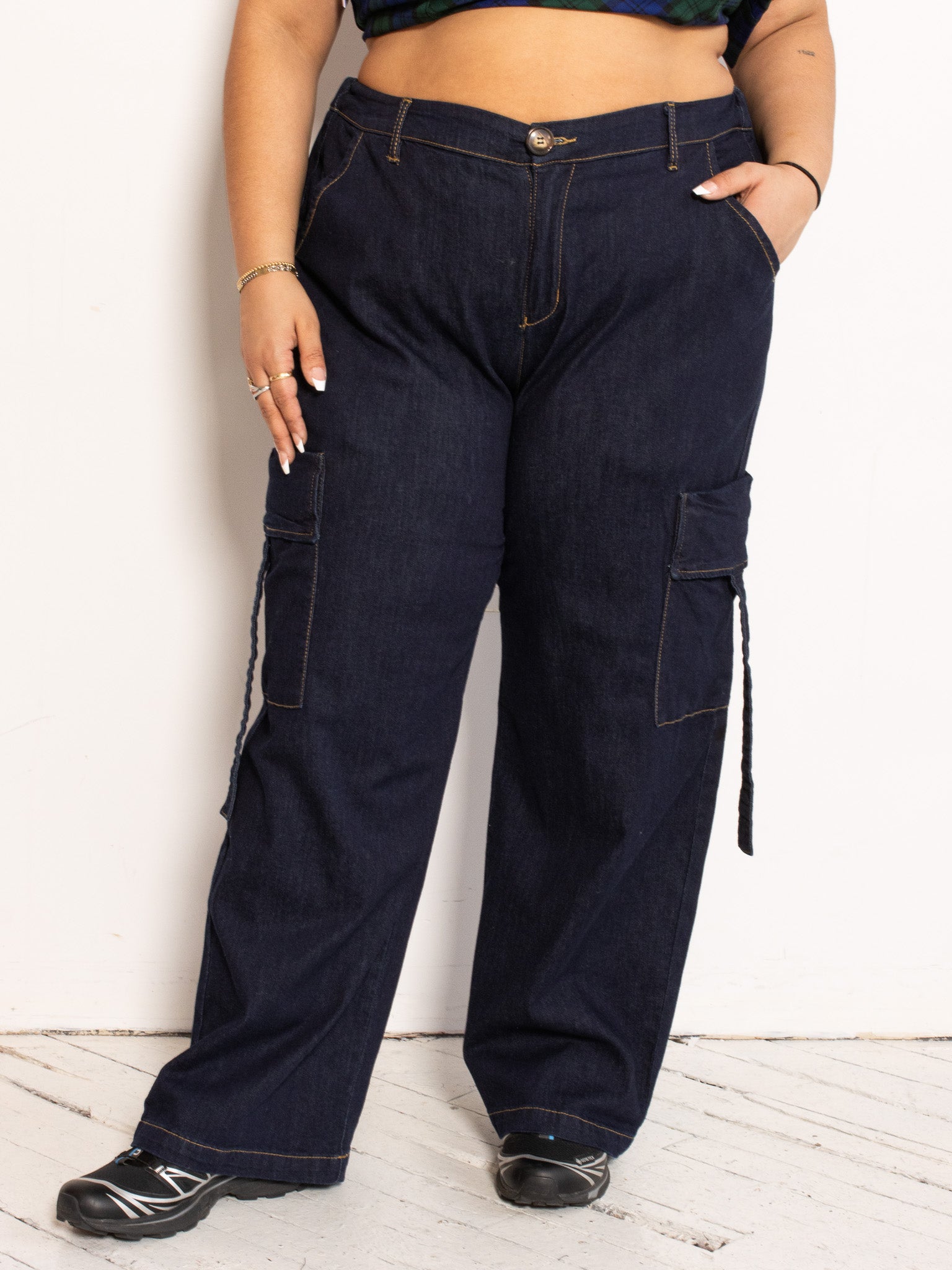 GIA/irl - Denim Cargo Pants (1X-4X)