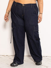 GIA/irl - Denim Cargo Pants (1X-4X)