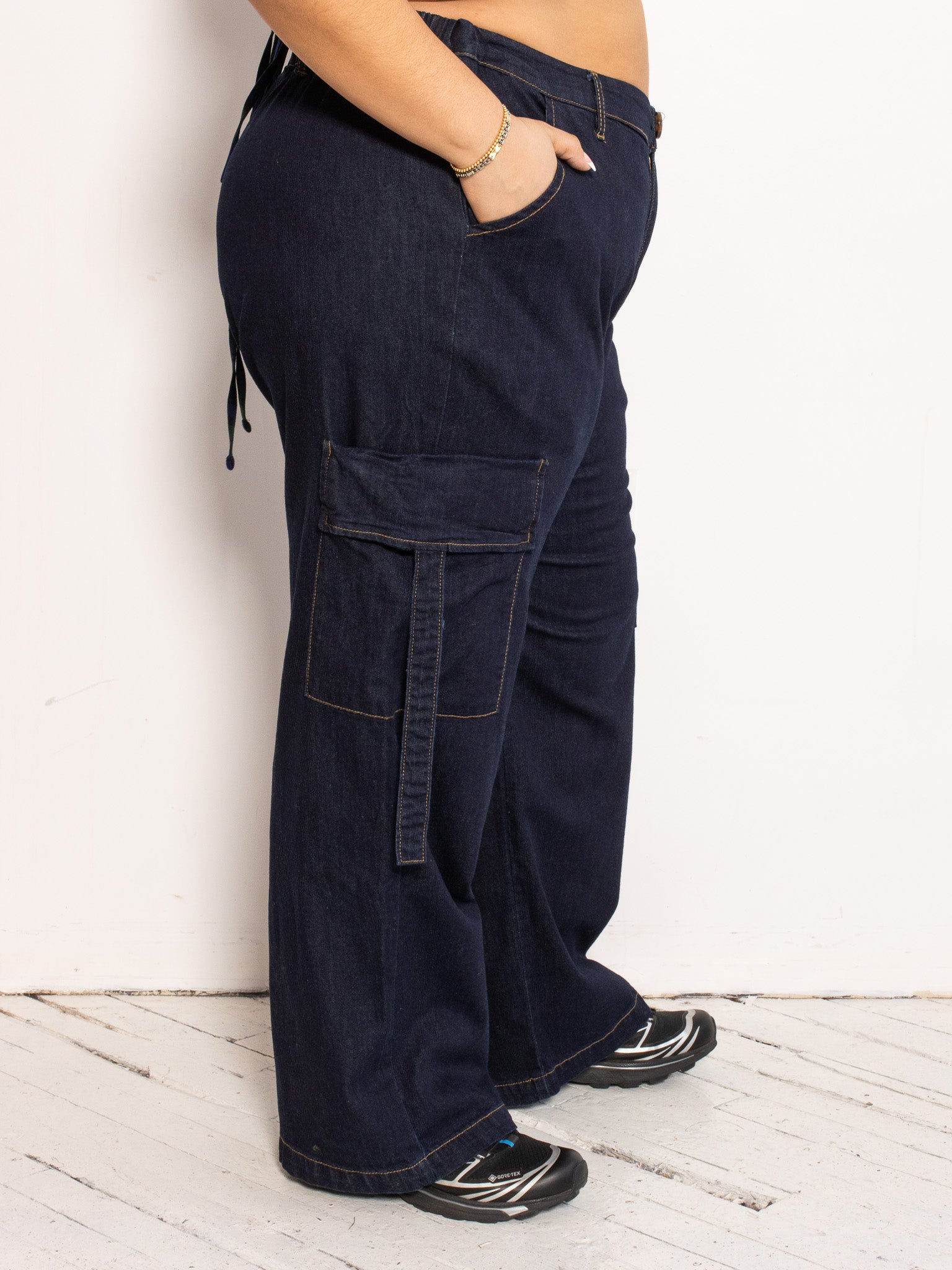 GIA/irl - Denim Cargo Pants (1X-4X)