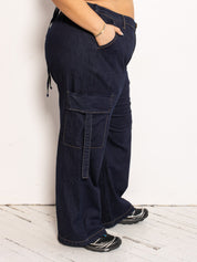 GIA/irl - Denim Cargo Pants (1X-4X)