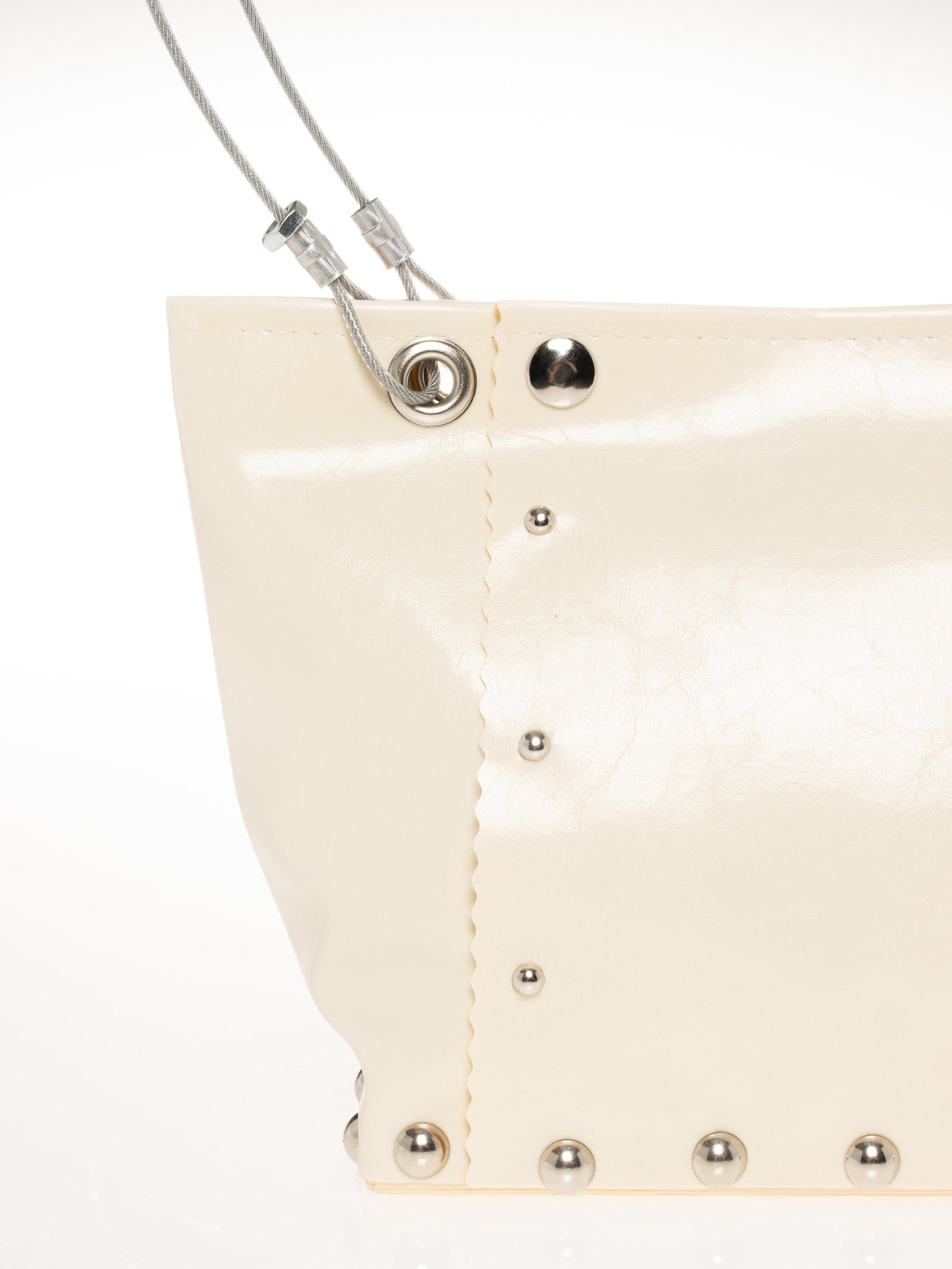 Hardware by Renee - Small Runway Bag in White