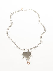 My Dearest World - Heart Padlock Collar