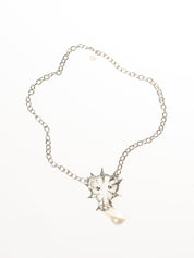My Dearest World - Scallop Chain (White + Pink)