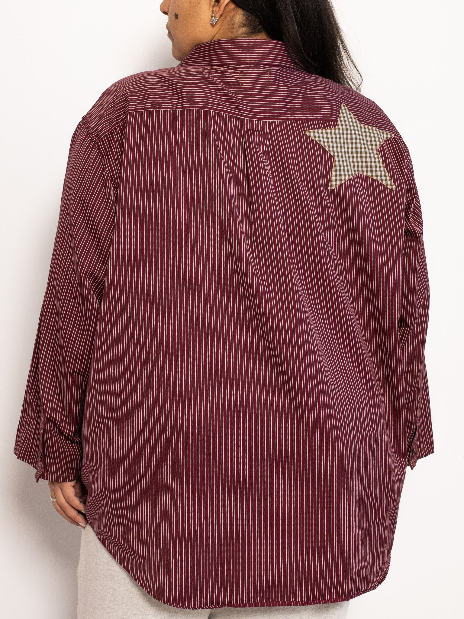 Tiberi x BRZ - Maroon Reworked Shirt (3X)