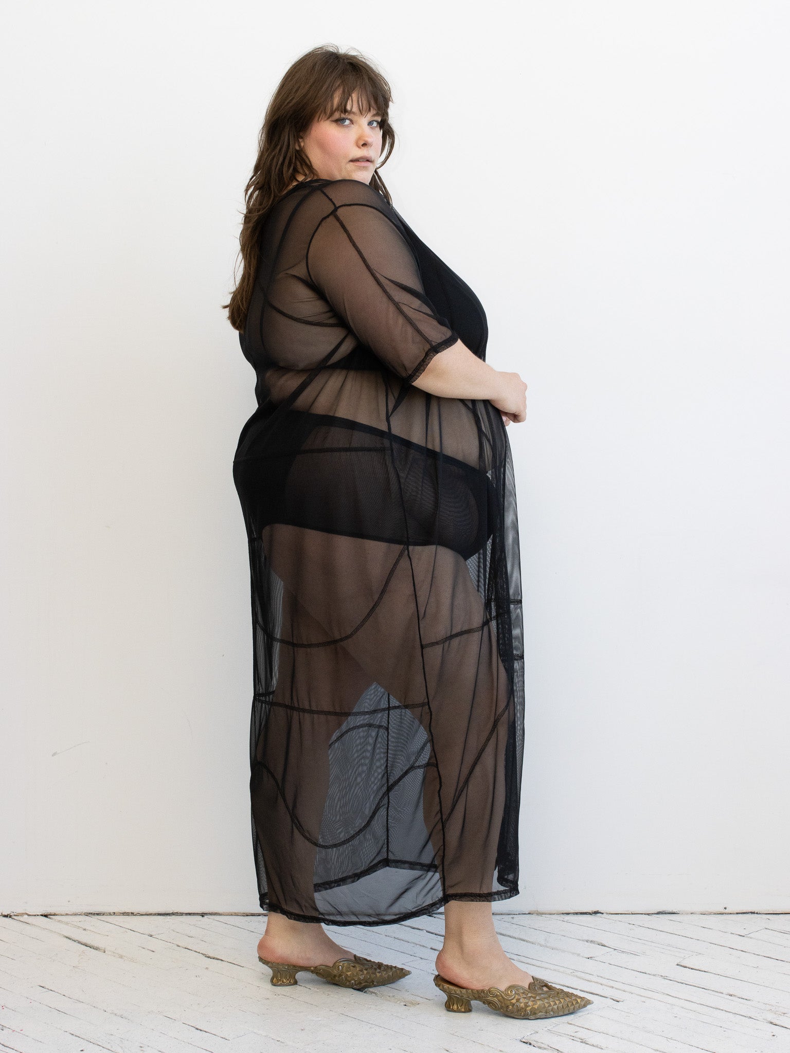 Elyse on Mars - Sheer Panel Dress