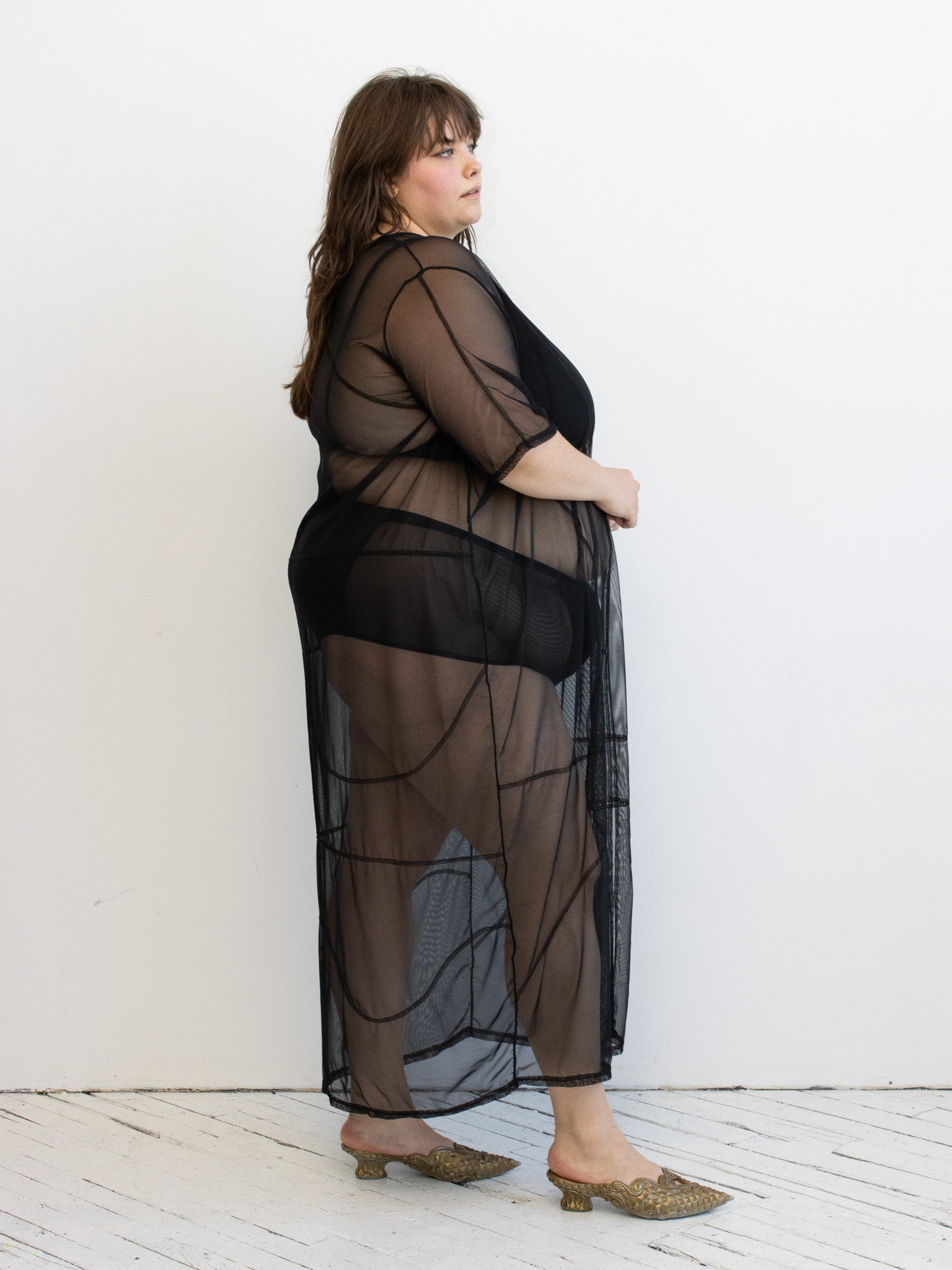 Elyse on Mars - Sheer Panel Dress