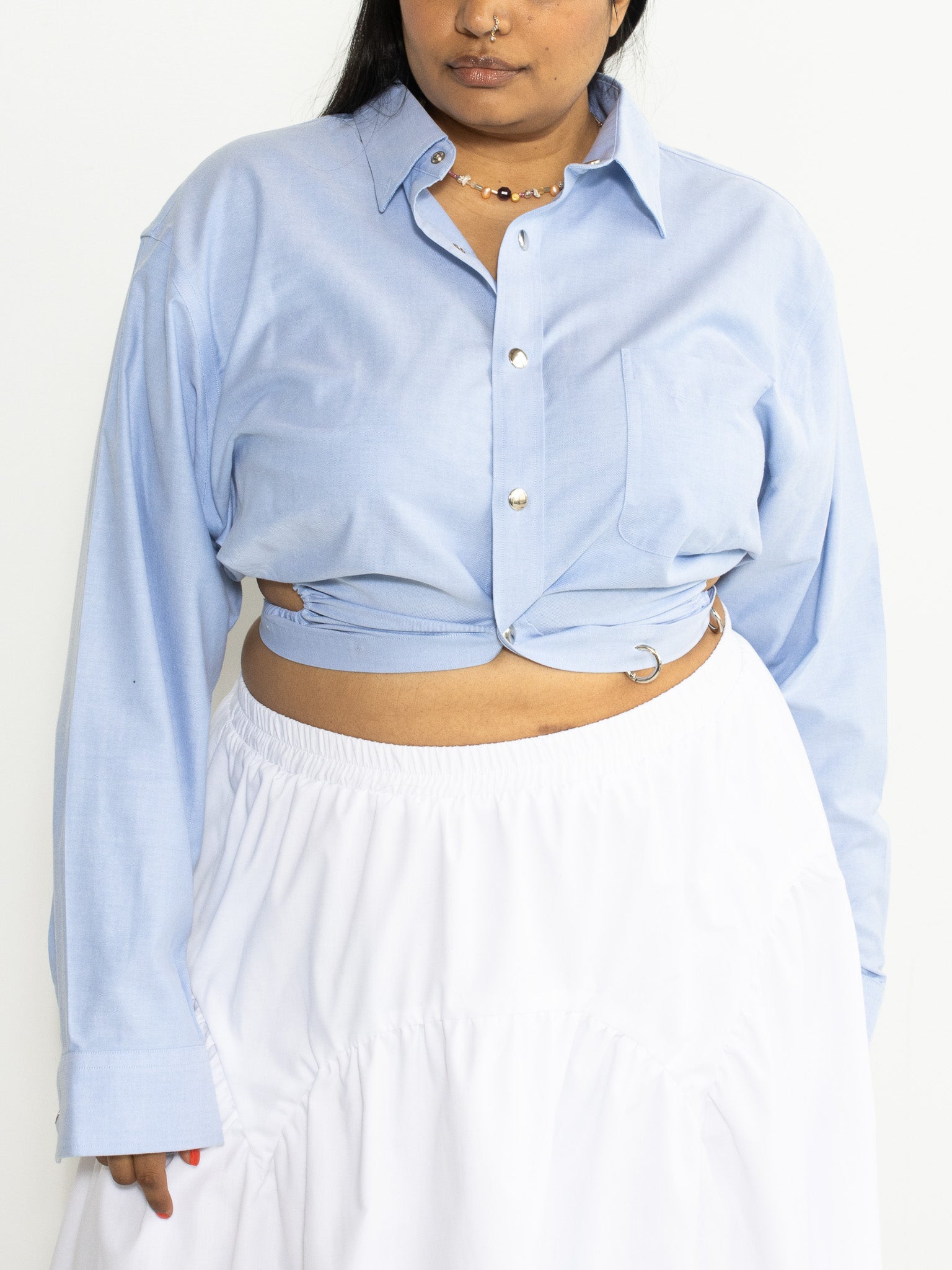 NLT - White Bubble Skirt (1X-3X)