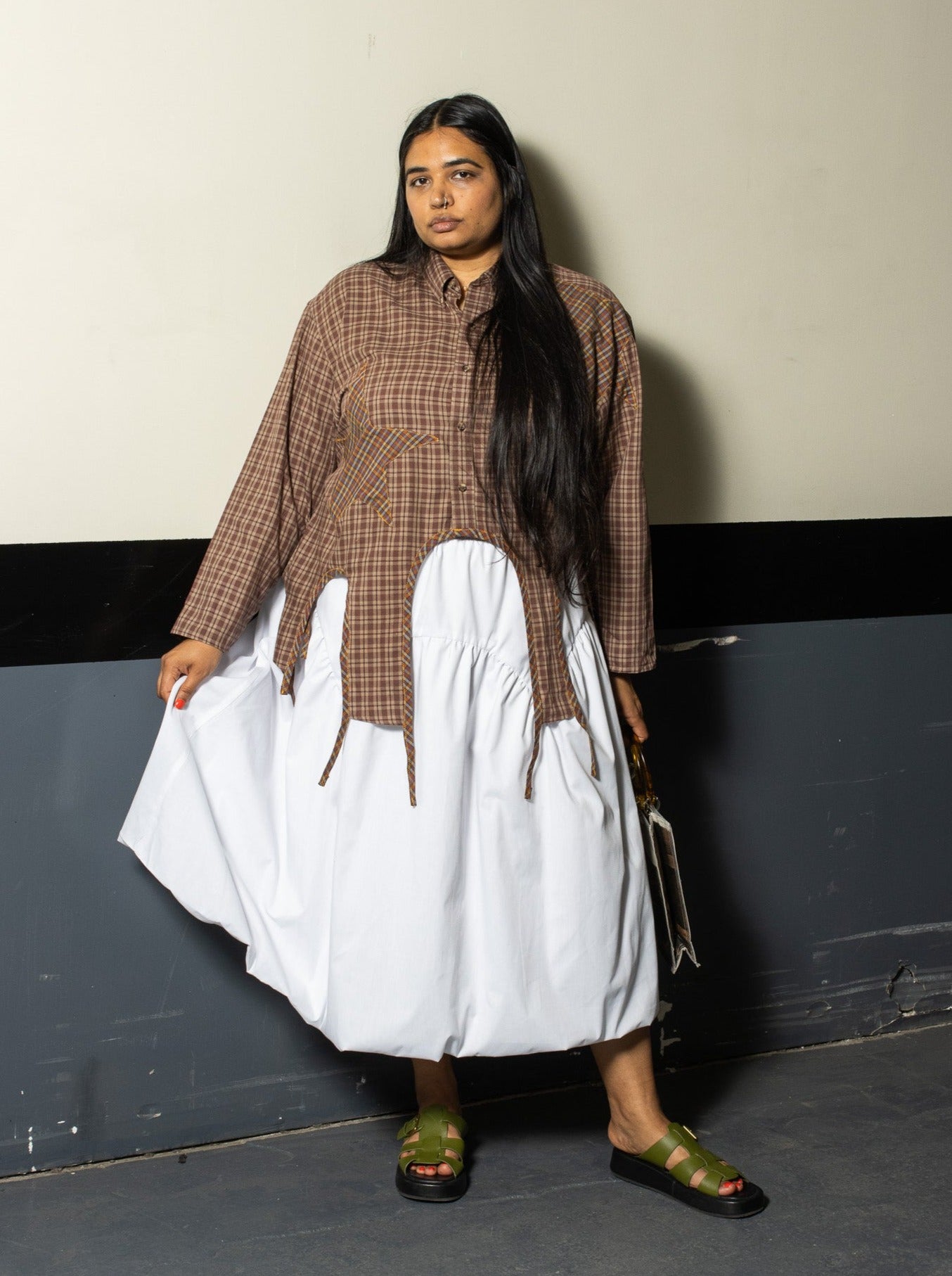 NLT - White Bubble Skirt (1X-3X)