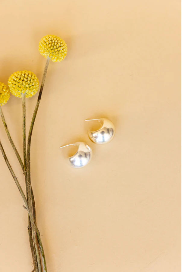 Casa Clara - Justine Silver Hoop Earrings