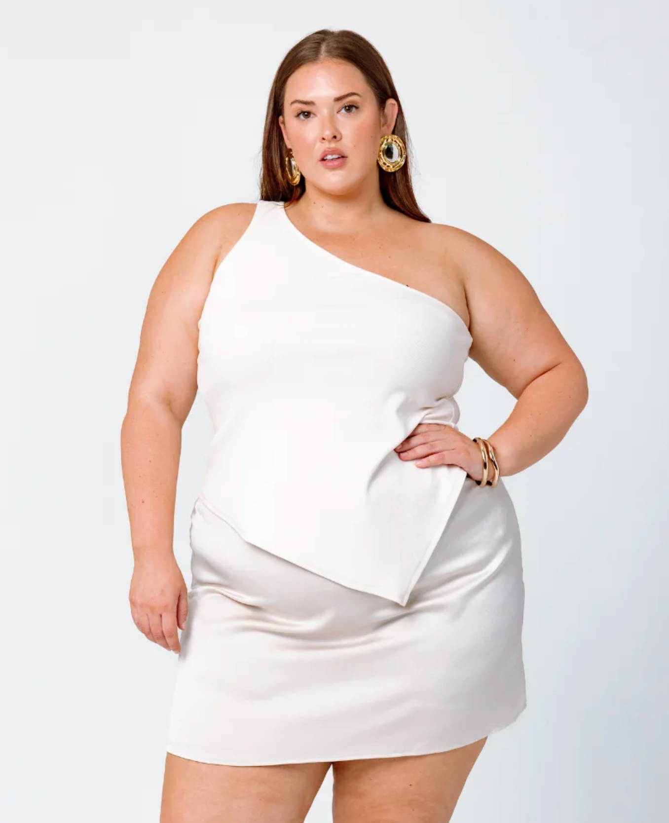 GIA/irl - Giselle Top in Almond (1X-3X)