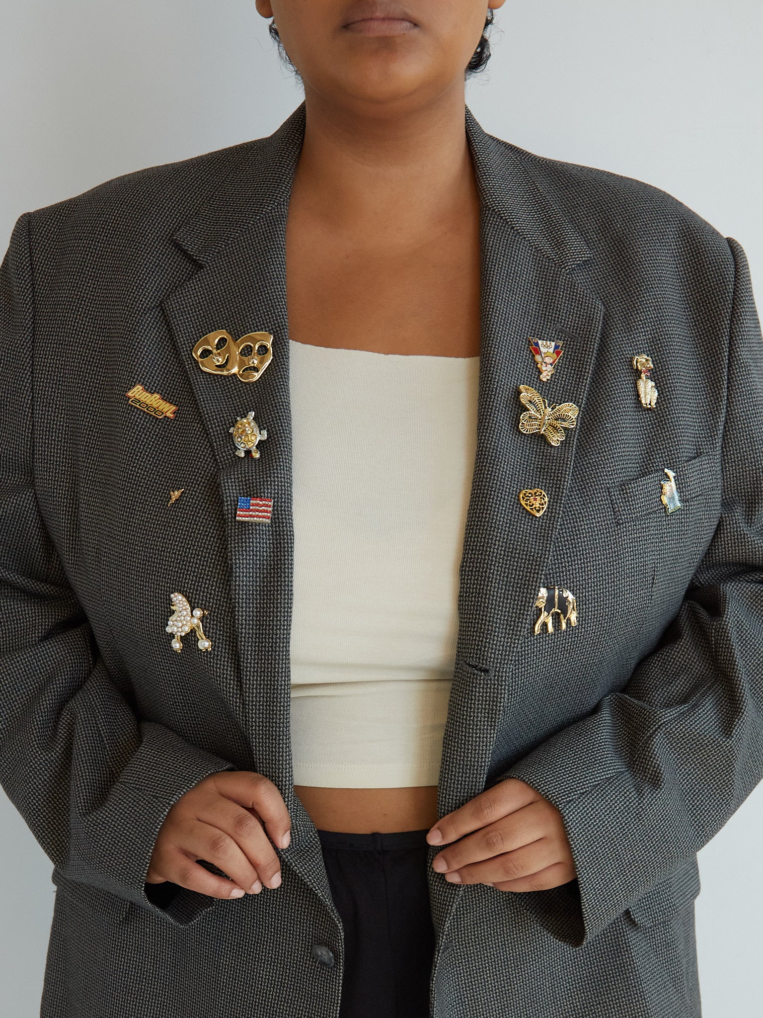 Fyre Vintage - Dayna Vintage Pin Blazer (2X)