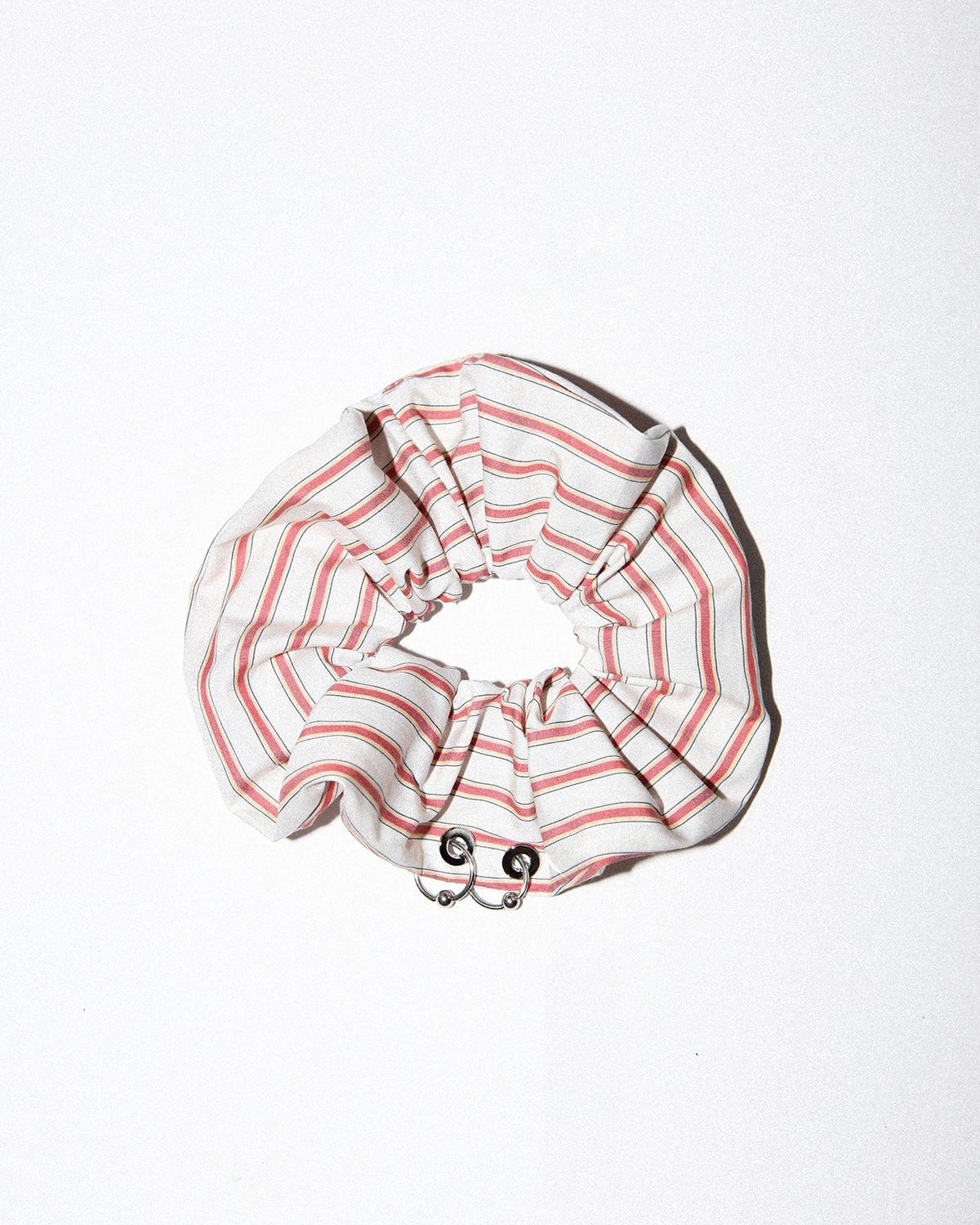 KKCo - Pierced Scrunchie in Red Stripe